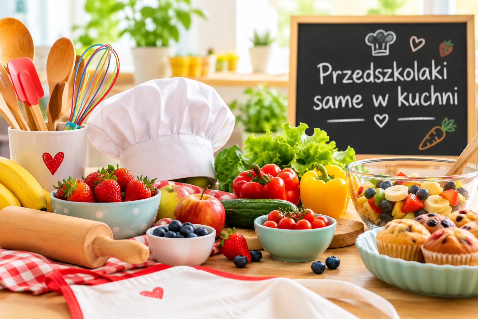 „Przedszkolaki same w kuchni” – zajęcia kulinarne w grupie Biedronek